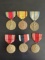 (6) Vintage U.S. Military Full Size Medals