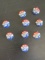 (9) 1952 Robert Taft Pres. Campaign Pins