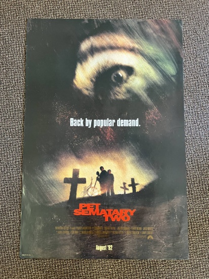 Pet Sematary II 1992 Advance 1-Sheet