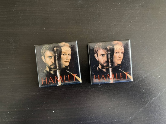(2) 1990 "Hamlet" Movie Promo Pins
