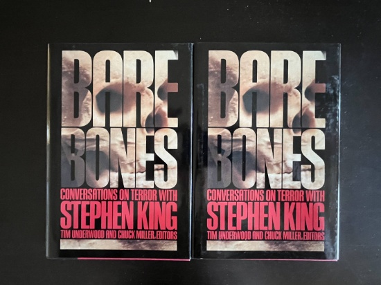 (2) 1st Edition "Bare Bones" S. King Books