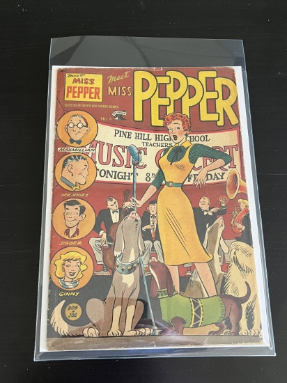 1954 #6 "Meet Miss Pepper" Comic Book