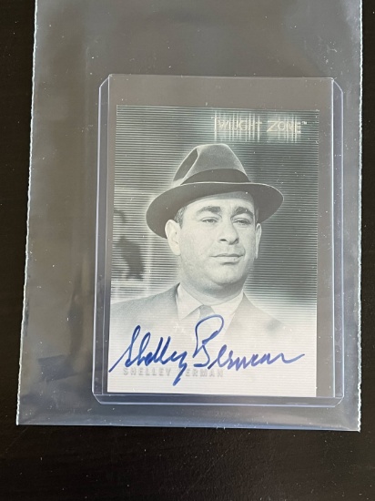 Shelly Berman Autographed Twilight Zone Card.