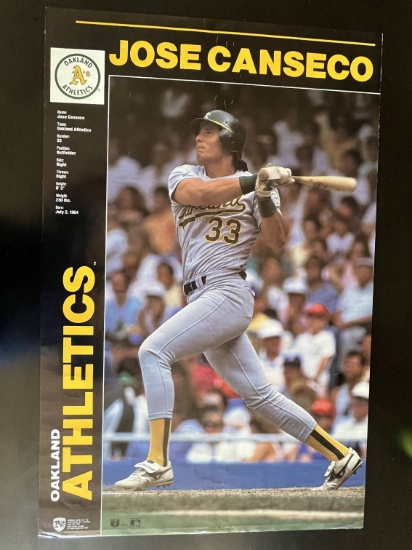 Jose Canseco/1990 Oakland A's Poster