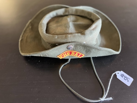 Vietnam War PHU BAI Patched Boonie Hat