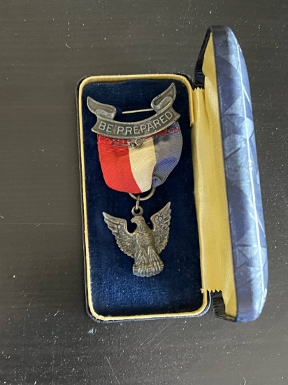 1930's Cased BSA/Boy Scout Eagle Medal