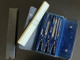 Antique Slide Rule and Drafting Set
