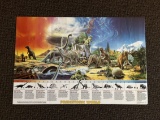 Prehistoric World 1992 Dinosaur Poster