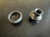 (2) Small Native-American Indian Pots
