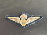 WWII Free French Cloth Airborne Wings