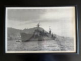 Framed USN AVN-13 Ship Photo