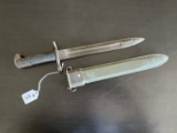 WWII U.S. Garand M-1 Bayonet w/Scabbard