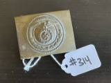Rare German WW2 SA Belt Buckle - Brass