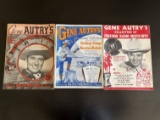 (3) Antique Gene Autry Songbooks