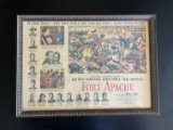 Framed Fort Apache Movie Ad for an old Newspaper John Wayne John Ford Epic