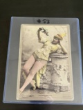 Newsboy 1890's Lg. Color Cabinet Card