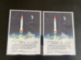 1956 Disneyland TWA Spaceport Certificates