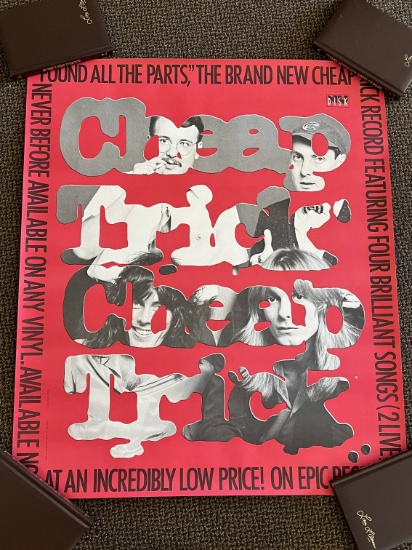 Cheap Trick 1980 Record Promo Poster