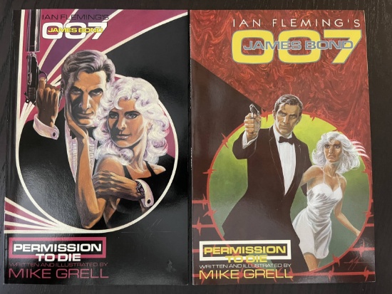 Complete Mini-Series Ian Flemings James Bond 007: Permission to Die Comics #1-3 Mike Grell 1989
