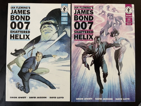Complete Mini-Series Ian Flemings James Bond 007: Shattered Helix Comics #1-2 Dark Horse Comics 1994