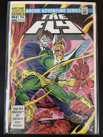 The Fly Comic #8 Archie Adventure Series 75 Cents Bronze Age Robin Snyder Steve Ditko 1984