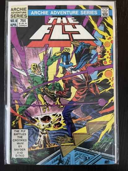 The Fly Comic #6 Archie Adventure Series 75 Cents Bronze Age Rudy Nubres Steve Ditko 1984