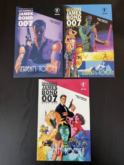 Ian Flemings James Bond 007: Serpents Tooth Comics #1-2 Dark Horse Comics Acme 1992 Incomplete Serie