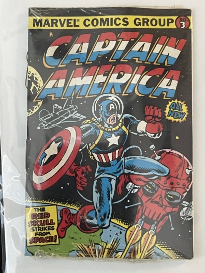Bubble Funnies Miniature Comic #3 CAPTAIN AMERICA with Bubble Gum Factory Wrapped 1981