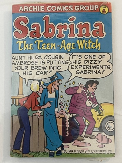 Bubble Funnies Miniature Comic #6 SABRINA the Teen-Age Witch with Bubble Gum Factory Wrapped 1981