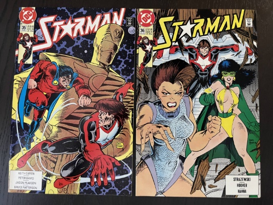 2 Starman Comics #35 and #36 DC Comics