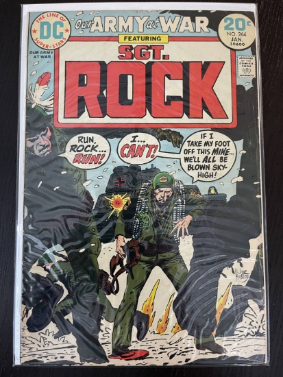 Our Army At War Comic #264 DC Comics 20 Cents Bronze Age War Comic 1974 SGT Rock Joe Kubert