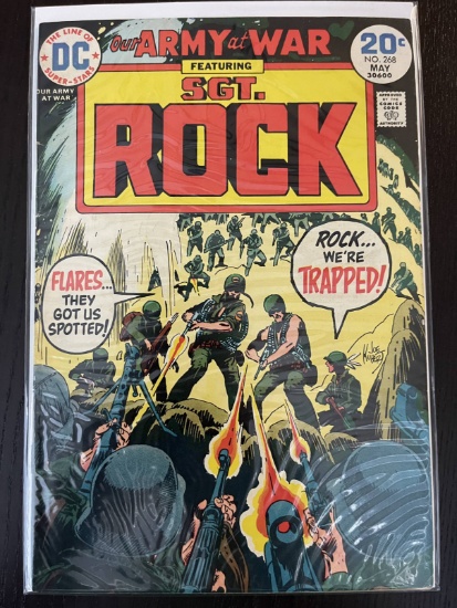 Our Army At War Comic #268 DC Comics 20 Cents Bronze Age War Comic 1974 SGT Rock Joe Kubert
