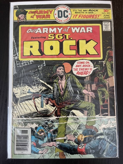 Our Army At War Comic #293 DC Comics 30 Cents Bronze Age War Comic 1976 SGT Rock Joe Kubert