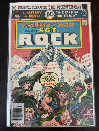 Our Army At War Comic #294 DC Comics 30 Cents Bronze Age War Comic 1976 SGT Rock Joe Kubert