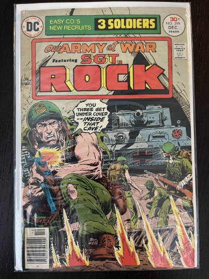 Our Army At War Comic #299 DC Comics 30 Cents Bronze Age War Comic 1976 SGT Rock Joe Kubert