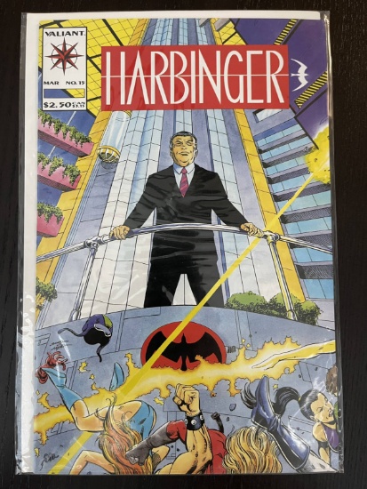 Harbinger Comic #15 Valiant 1993 Key 1st Appearance of Stronghold and Livewire