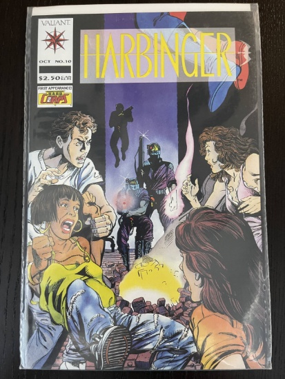 Harbinger Comic #10 Valiant 1993 Key 1st Team Apearance of HARD Corps