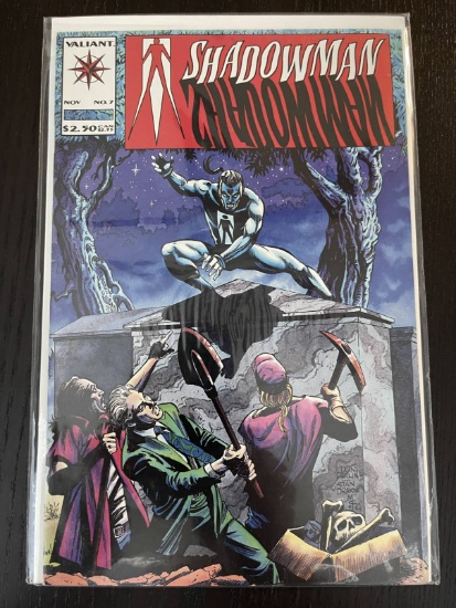 Shadowman Comic #7 Valiant 1993  Key 1st Cameo Appearance of Master Darque in Voice Only