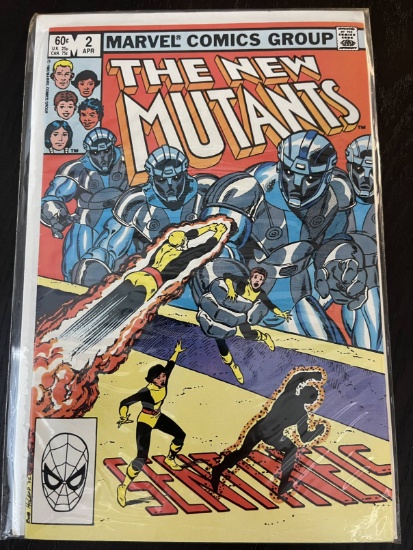 New Mutants Comic #2 Marvel 1983 Bronze Age 60 Cents
