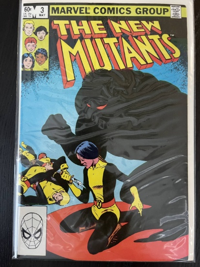New Mutants Comic #3 Marvel 1983 Bronze Age 60 Cents Key 1st Cameo Appearance of Demon Bear