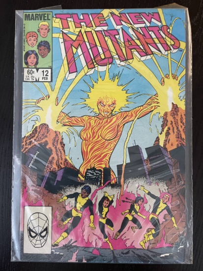 New Mutants Comic #12 Marvel 1984 Bronze Age 60 Cents