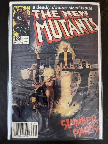 New Mutants Comic #21 Marvel 1984 Bronze Age Giant Sized HUGE KEY Many 1sts Origin of Warlock