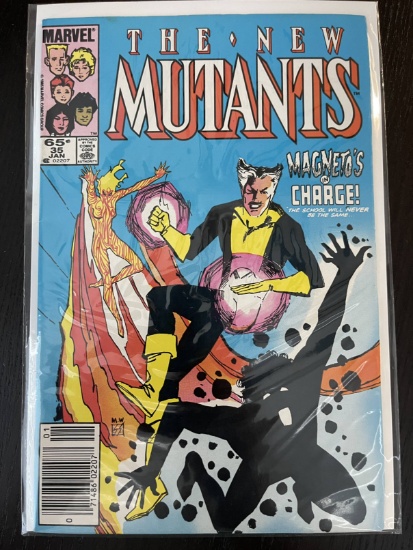 New Mutants Comic #35 Marvel 1985 Bronze Age 65 Cents Chris Claremont Key Magneto becomes the headma