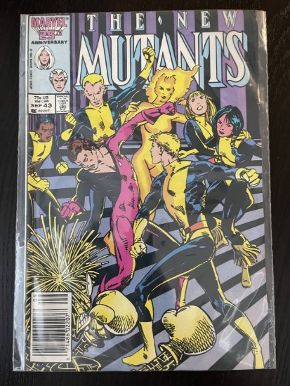 New Mutants Comic #43 Marvel 1986 Copper Age 75 Cents Chris Claremont