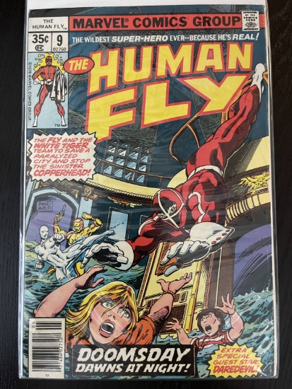 The Human Fly Comic #9 Marvel 35 Cents Bronze Age 1978 Daredevil Bill Mantlo