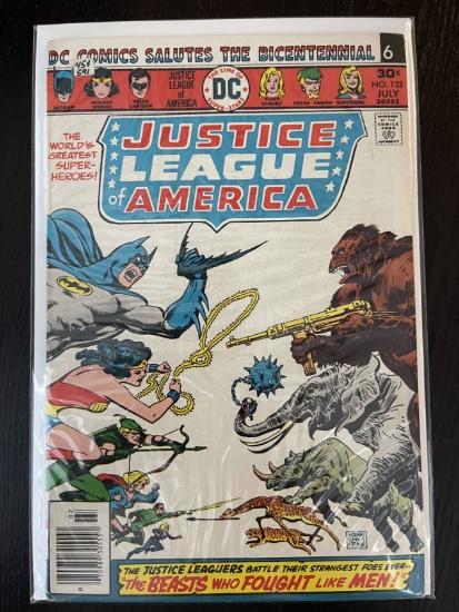 Justice League of America Comic #132 DC Comics 30 Cents Bronze Age 1976 Ernie Chan