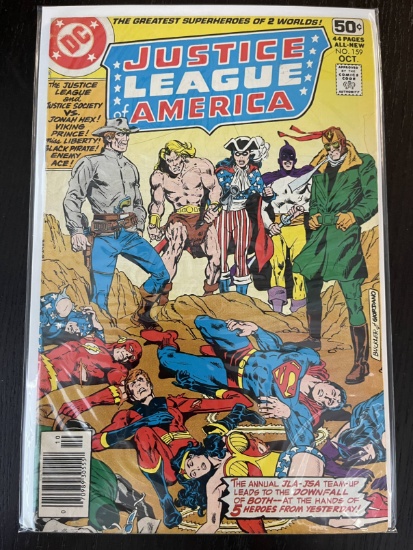 Justice League of America Comic #159 DC Comics 50 Cents Bronze Age 1978 Gerry Conway GIANT ISSUE