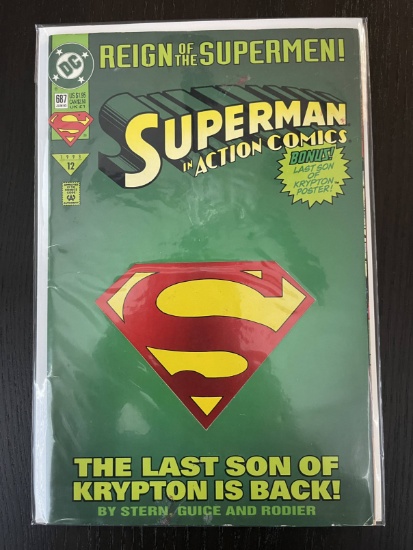 Action Comics #687 Superman 1993 DC Comics Die Cut Cover