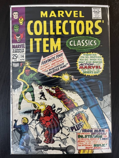 Marvel Collectors Item Classics #14 Bronze Age 1968 Molecule Man! Fantastic Four Silver Age LOKI! 25