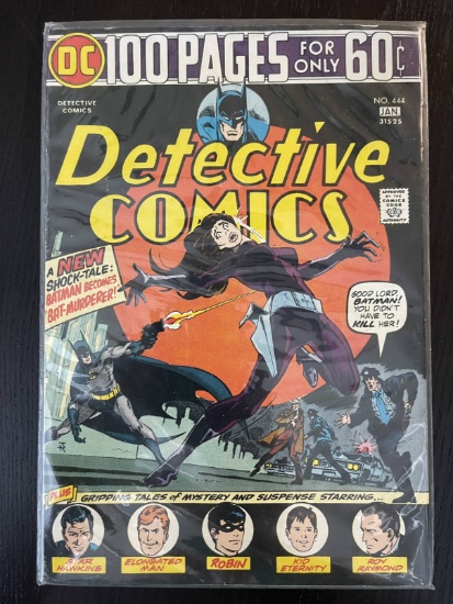 Detective Comics #444 DC Comics 100 Pages for 60 Cents Bronze Age 1975 Batman Becomes Bat Murderer